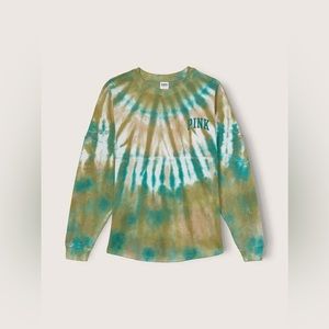 PINK Fleece Oversized Crewneck, Size XS